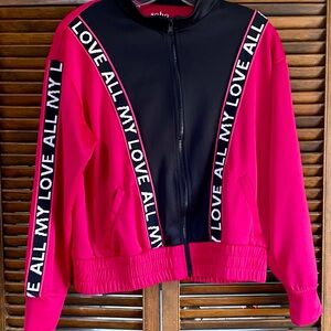 Soho New York &Co street—All my Love zip up jacket—size small